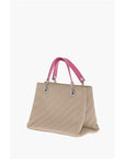 Off-White Quilted Leather JACKHAMMER Tote Bag with Contrasting Details