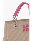 Off-White Quilted Leather JACKHAMMER Tote Bag with Contrasting Details
