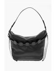 Off-White Solid Color Leather BIKER TIRE Weekend Bag