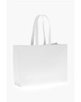Off-White Leather DIAG HYBRID Tote Bag with Removable Shoulder Strap
