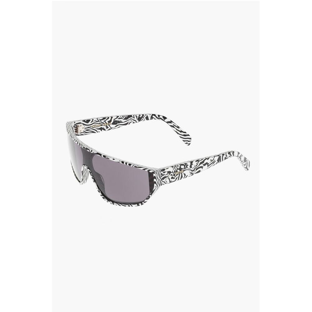 Celine Animal Patterned Frame Shield Sunglasses