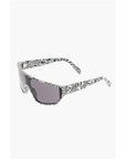 Celine Animal Patterned Frame Shield Sunglasses