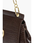 Moschino LOVE Faux Leather Bag with Golden Details and Removable Shou