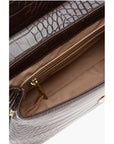 Moschino LOVE Faux Leather Bag with Golden Details and Removable Shou