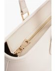 Moschino LOVE Faux Leather Tote Bag with Golden Embossed Maxi Logo