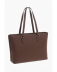 Moschino LOVE Faux Leather Tote Bag with Golden Embossed Maxi Logo
