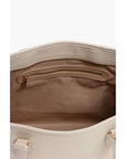 Moschino LOVE Faux Leather Tote Bag with Golden Embossed Maxi Logo