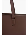 Moschino LOVE Faux Leather Tote Bag with Golden Embossed Maxi Logo