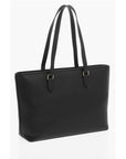 Moschino LOVE Faux Leather Tote Bag with Golden Embossed Maxi Logo