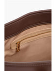 Moschino LOVE Faux Leather Tote Bag with Golden Embossed Maxi Logo