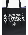 Versace JEANS COUTURE Textured Faux Leather Maxi Tote bag with Clout