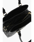 Moschino LOVE Quilted Faux Leather Hand Bag with Embossed Logos