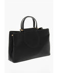 Moschino LOVE Faux Leather Tote Bag with Golden Logo