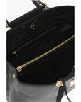 Moschino LOVE Faux Leather Tote Bag with Golden Logo
