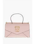 Moschino LOVE Faux Leather Envelope Bag with Removable Shoulder Strap