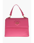 Moschino LOVE Saffiano Faux Leather Hande Bag with Removable Shoulder