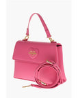 Moschino LOVE Saffiano Faux Leather Hande Bag with Removable Shoulder
