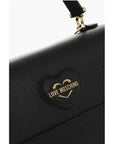 Moschino LOVE MOSCHINO Saffiano Faux Leather Hande Bag with Removable