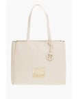 Moschino LOVE Faux Leather Tote Bag with Golden Logo
