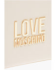 Moschino LOVE Faux Leather Tote Bag with Golden Logo