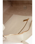 Moschino LOVE Faux Leather Tote Bag with Golden Logo