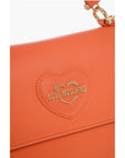Moschino LOVE Saffiano Faux Leather Hande Bag with Removable Shoulder