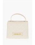 Moschino LOVE Quilted Faux Leather Bag with Removable Shoulder Strap