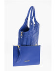 Moschino LOVE Quilted Nylon Tote Bag with Faux Leather Trims