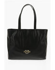Moschino LOVE Faux Leather Tote Bag with Heart Shaped Pouch