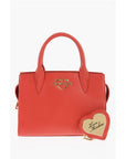 Moschino LOVE Solid Color Tote Bag with Golden Logo