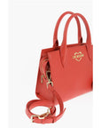 Moschino LOVE Solid Color Tote Bag with Golden Logo