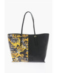 Versace JEANS COUTURE Baroque Printed Faux Leather ROCK CUT Tote Bag