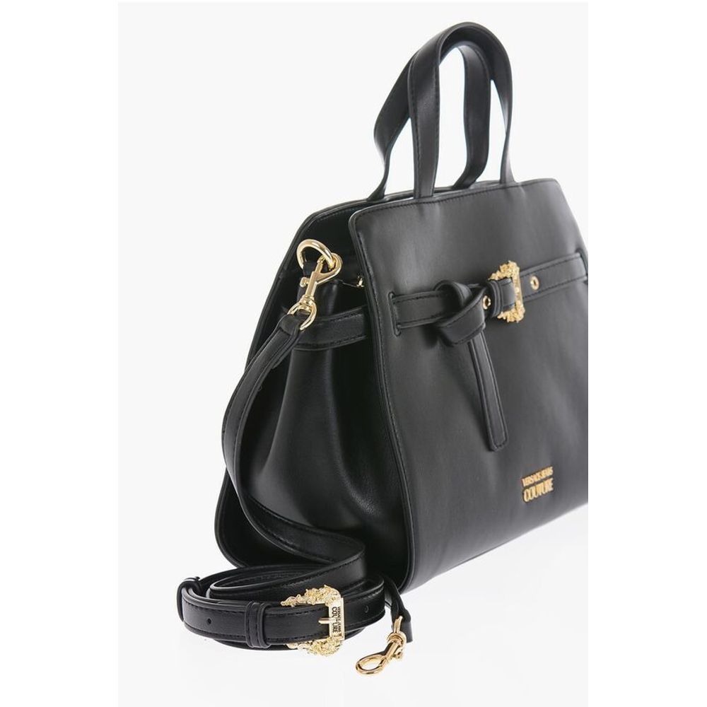 Versace JEANS COUTURE Faux Leather Handbag with Golden Buckle