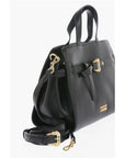 Versace JEANS COUTURE Faux Leather Handbag with Golden Buckle