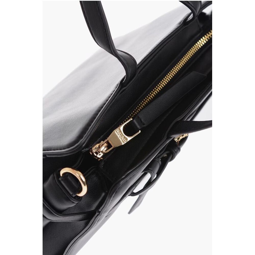 Versace JEANS COUTURE Faux Leather Handbag with Golden Buckle