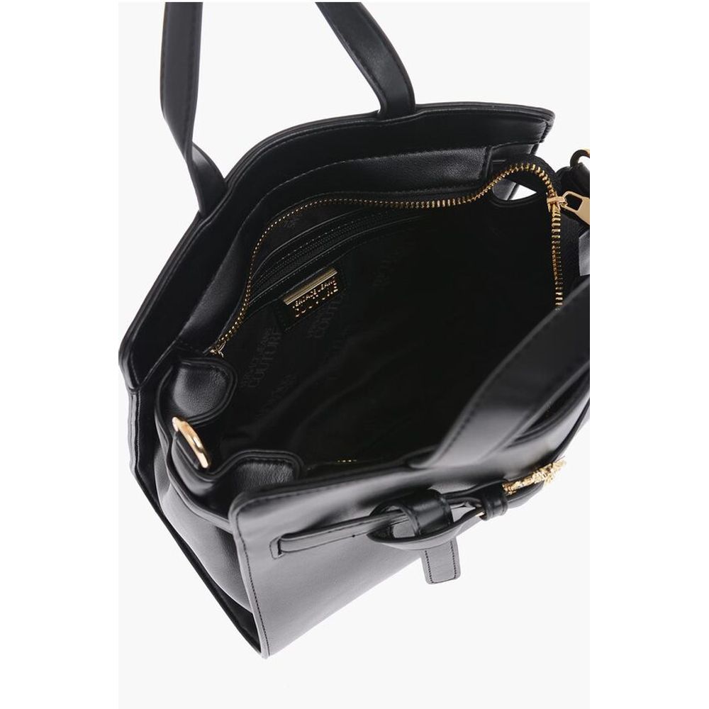 Versace JEANS COUTURE Faux Leather Handbag with Golden Buckle