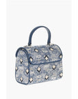 MCM Vintage Monogram Jacquard TRACY Crossbody Bag with Laurel Lo