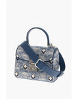 MCM Vintage Monogram Jacquard TRACY Crossbody Bag with Laurel Lo