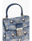 MCM Vintage Monogram Jacquard TRACY Crossbody Bag with Laurel Lo
