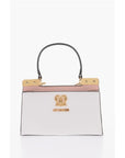 Moschino LOVE Faux Leather Handbag with Golden Details