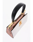 Moschino LOVE Faux Leather Handbag with Golden Details