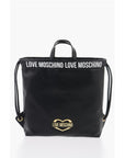 Moschino LOVE Faux Leather Handbag with Printed Logo