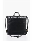 Moschino LOVE Faux Leather Handbag with Printed Logo