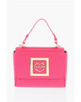 Moschino LOVE Faux Leather Shoulder Bag with Metal Golden Logo
