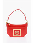 Moschino LOVE Faux Leather Bag with Removable Shoulder Strap and Meta