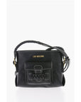 Moschino LOVE Faux Leather Crossbody Bag with Braided Details