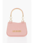 Moschino LOVE Faux Leather Handbag with Golden Handle and Removable S