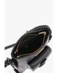 Moschino LOVE Faux Leather Crossbody Bag with Braided Details
