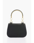 Moschino LOVE Faux Leather Handbag with Metal Golden Logo