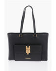 Moschino LOVE Faux Leather Tote Bag with Golden Details